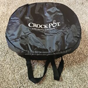 Crockpot Original Slow Cooker Insulated 15" Oval Carrying Bag Black 7Qt Case